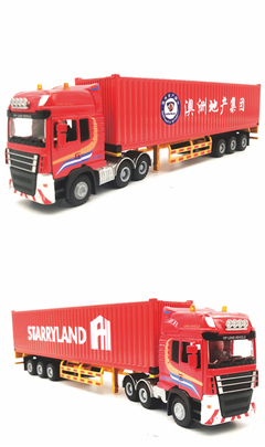 澳洲地产合金卡车B1:50合金集装箱货柜卡车模型 运输货柜拖车模型订制订做